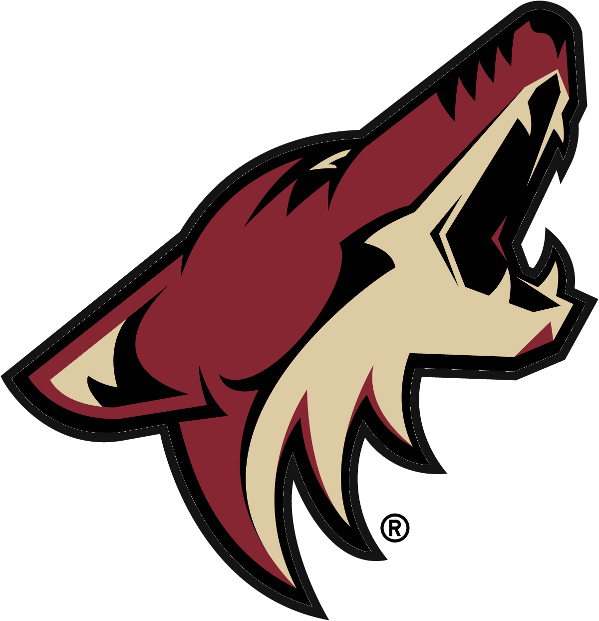 Arizona Coyotes-logo vóór de rebrand van 2021