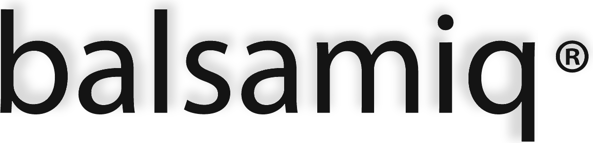 Balsamiq-logo vóór de rebrand van 2025