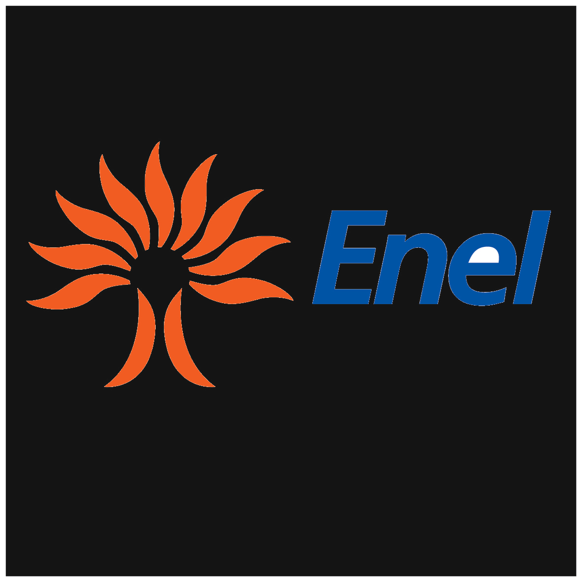 Enel-logo vóór de rebrand van 2016