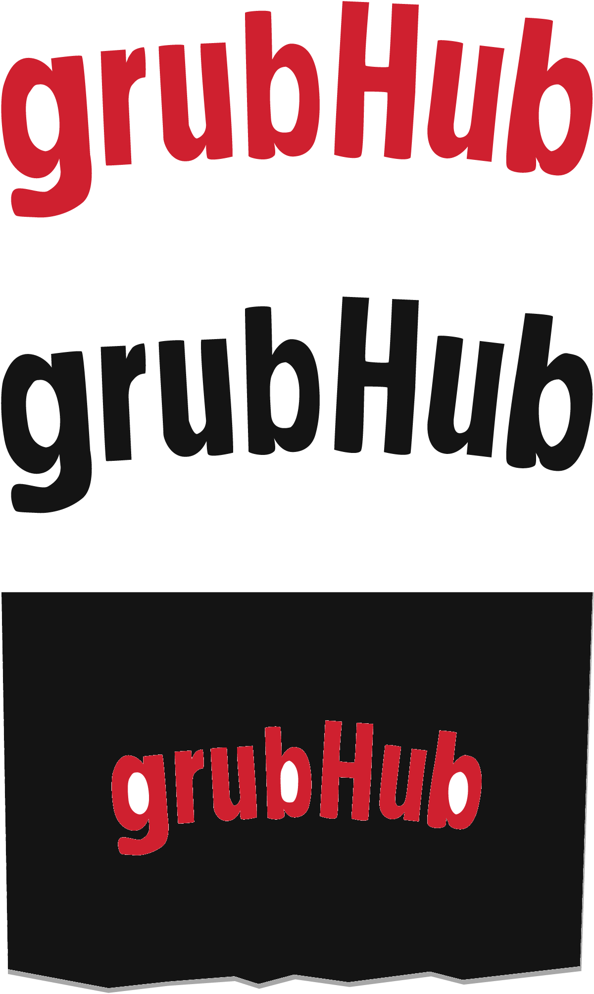 Grubhub-logo vóór de rebrand van 2016