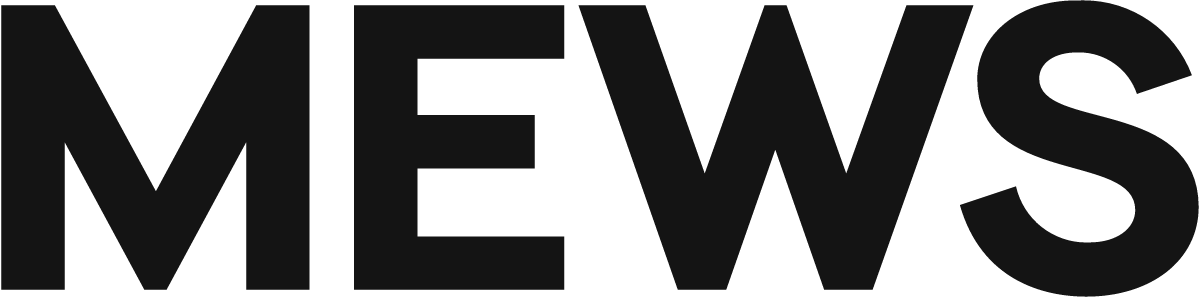 Mews-logo vóór de rebrand van 2026