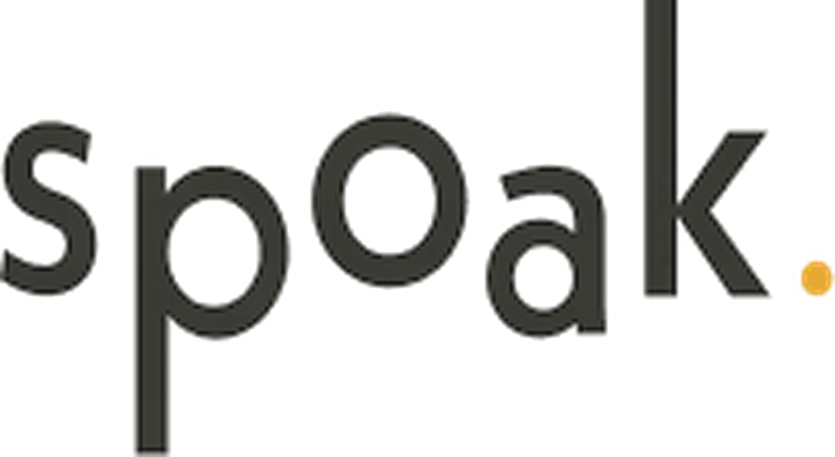 Spoak-logo vóór de rebrand van 2026