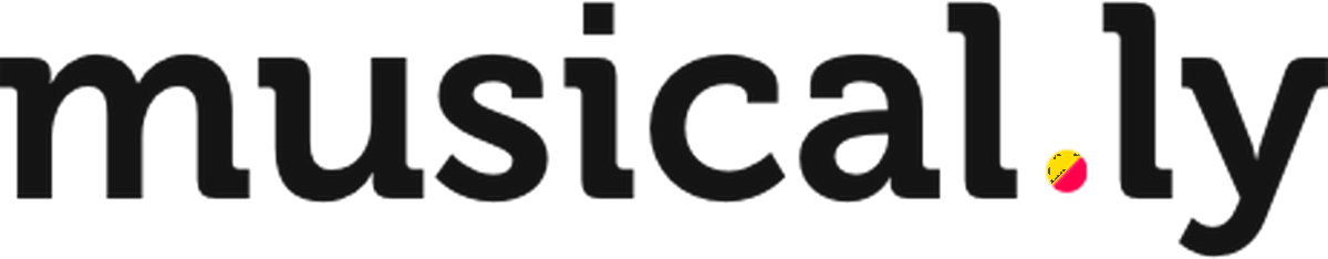 TikTok-logo vóór de rebrand van 2018