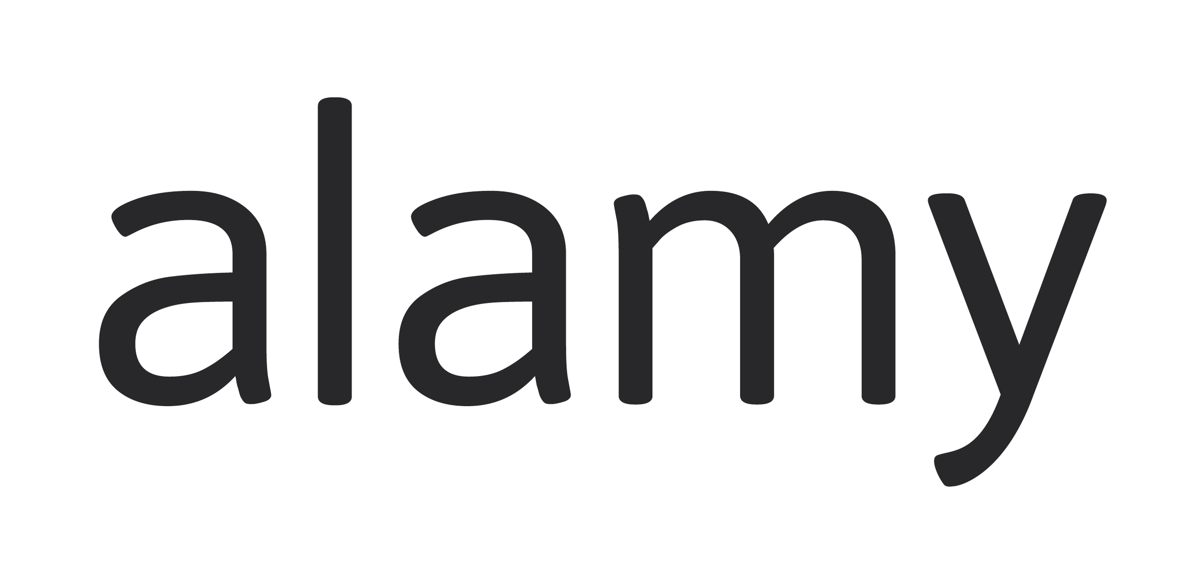 Alamy-logo vóór de rebrand van 2021