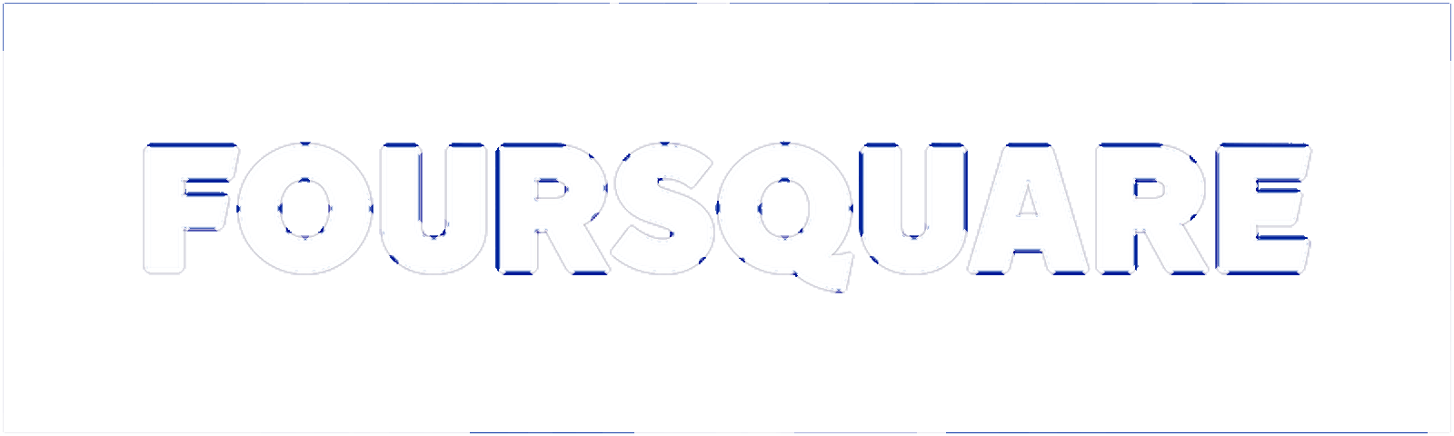 Foursquare-logo vóór de rebrand van 2020