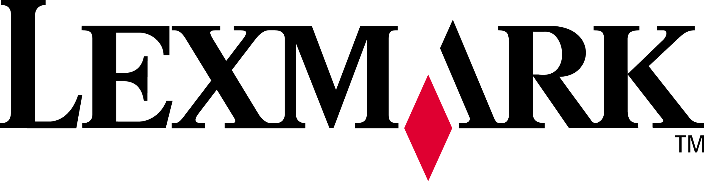 Lexmark-logo vóór de rebrand van 2015