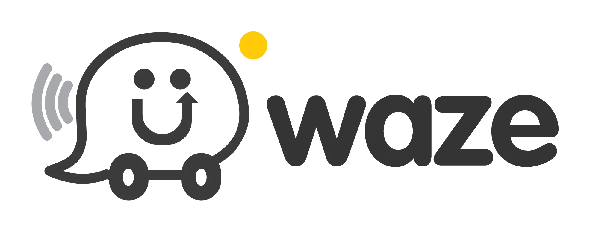 Waze-logo vóór de rebrand van 2020