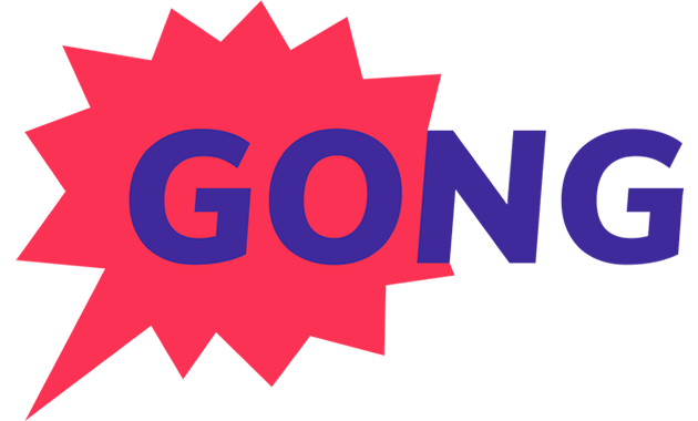 Gong-logo vóór de rebrand van 2021
