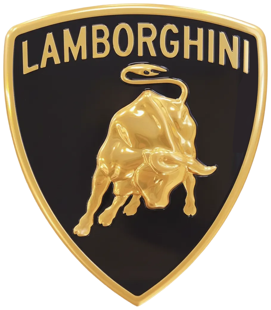 Lamborghini-logo vóór de rebrand van 2024