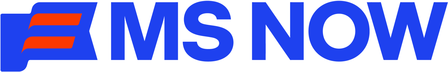Nieuw MSNBC / MS NOW-logo 2025