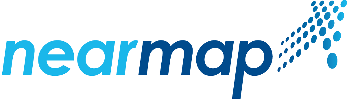 Nearmap-logo vóór de rebrand van 2024