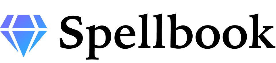 Spellbook-logo vóór de rebrand van 2024