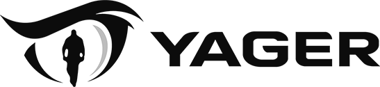 YAGER-logo vóór de rebrand van 2024