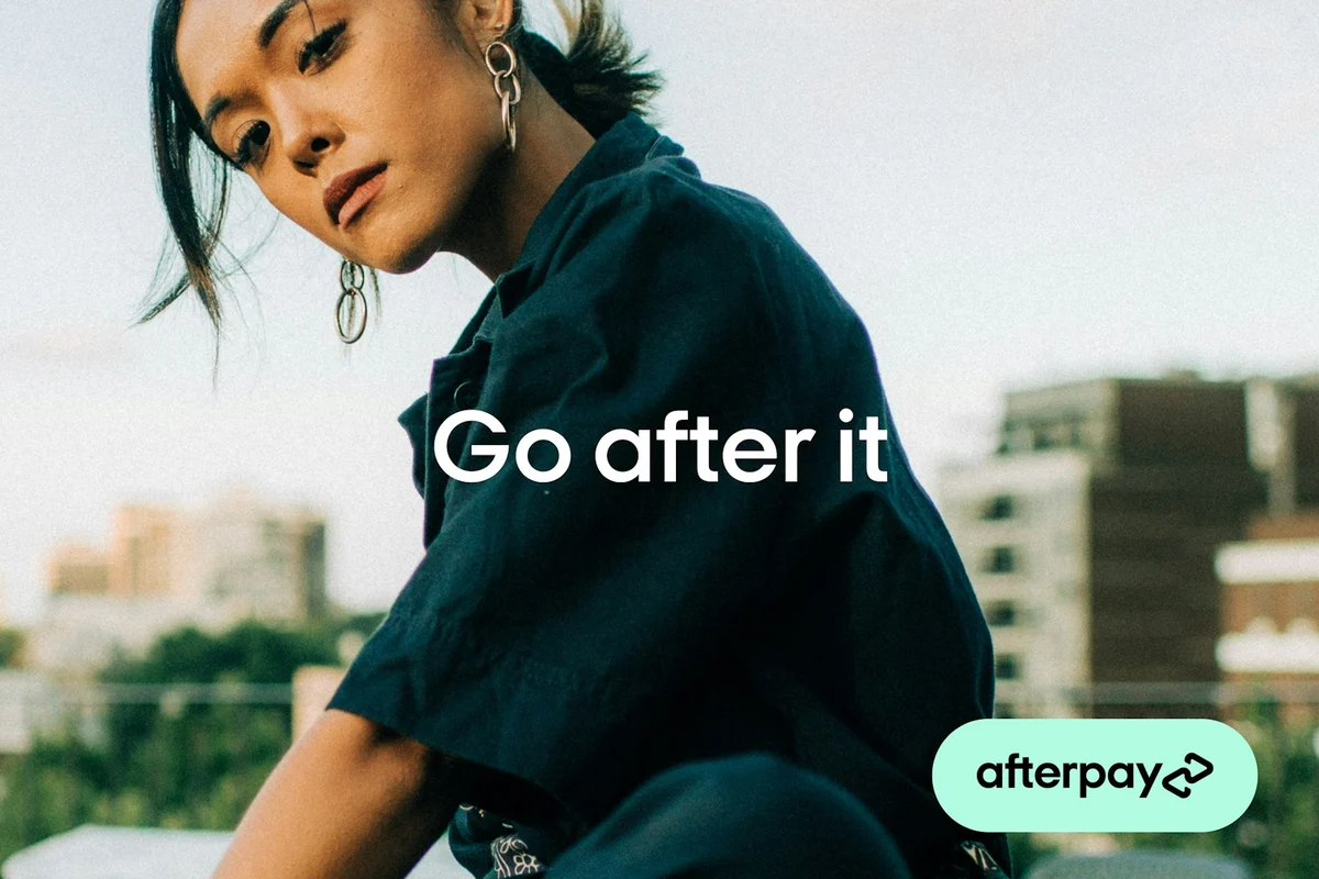 Afterpay campaign: 'Go after it' street portrait