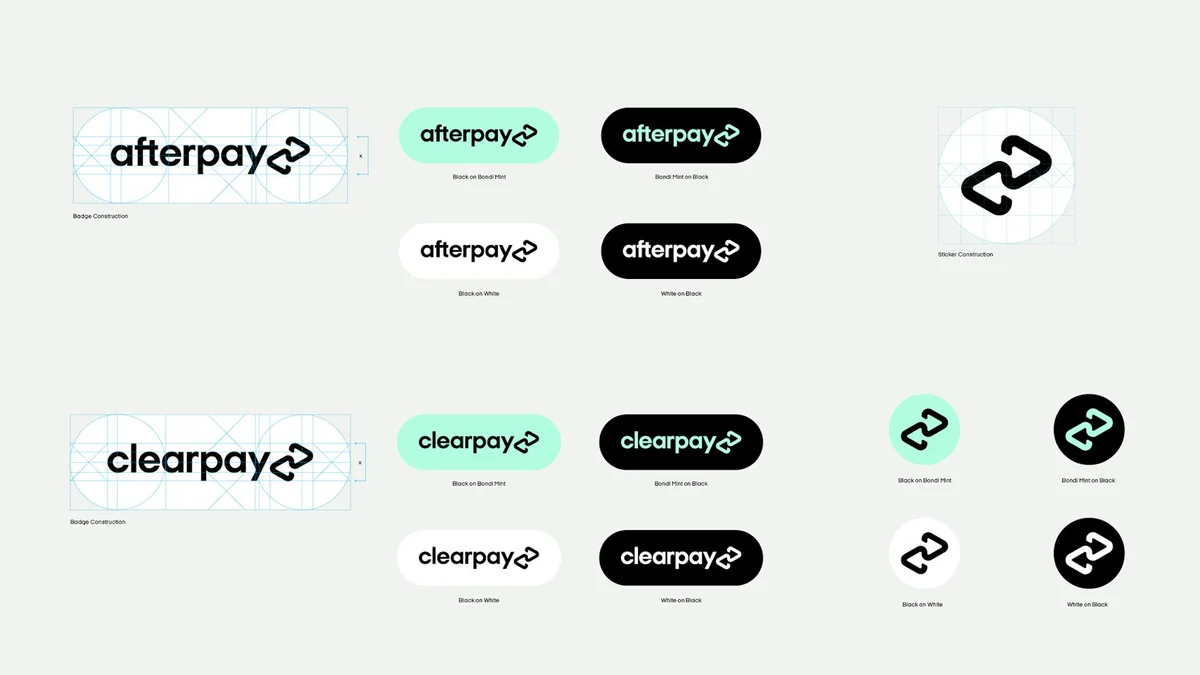 Clearpay and Afterpay lockup variants
