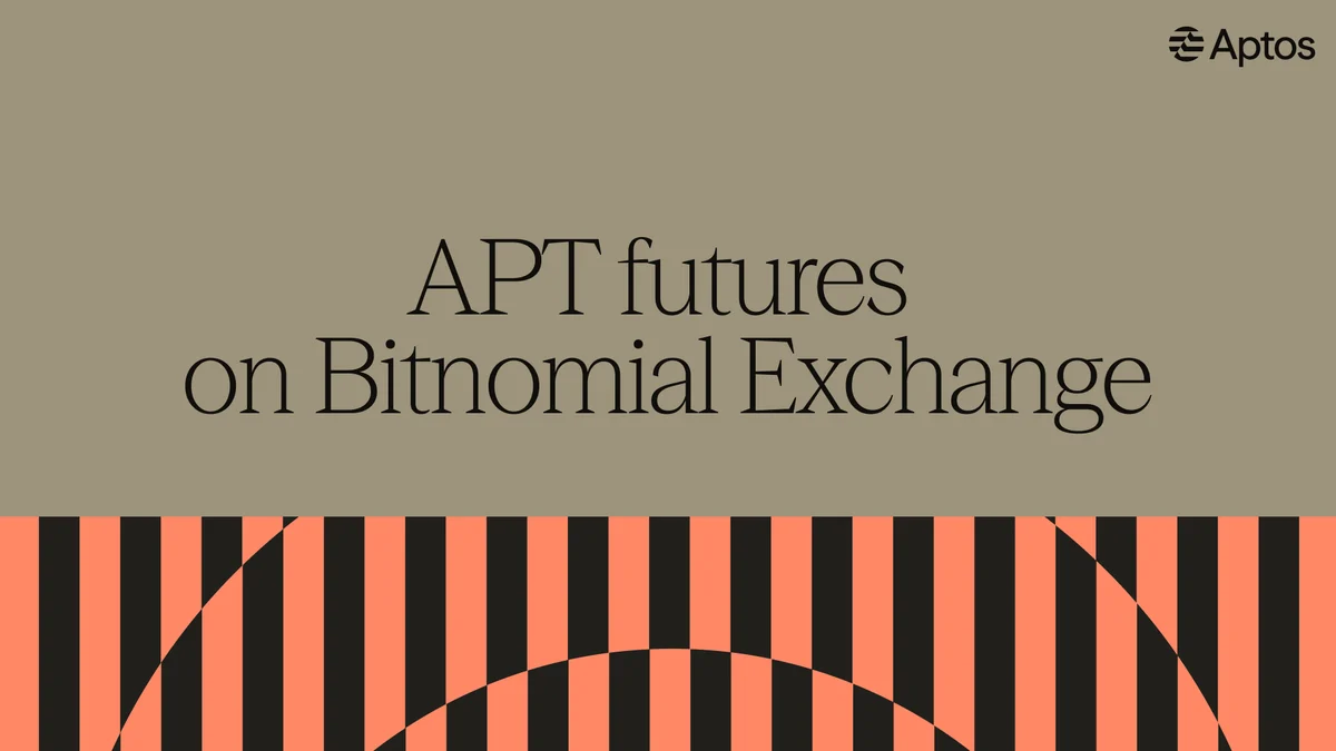 Aptos news card: "APT futures on Bitnomial Exchange"