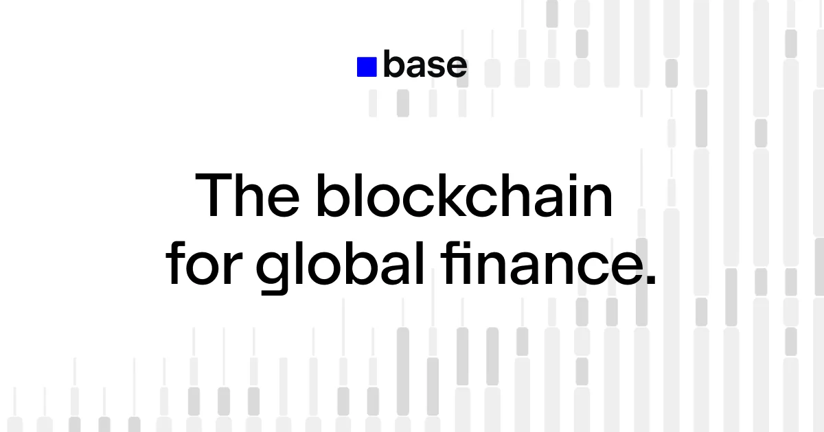 Merksite van Base: 'The blockchain for global finance.'
