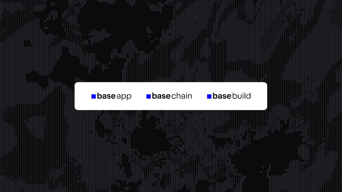 Logo's van Base, Base App en Base Build op donker