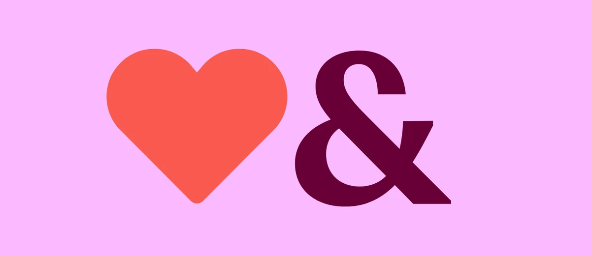 CI&T-vormen van hart en ampersand op roze