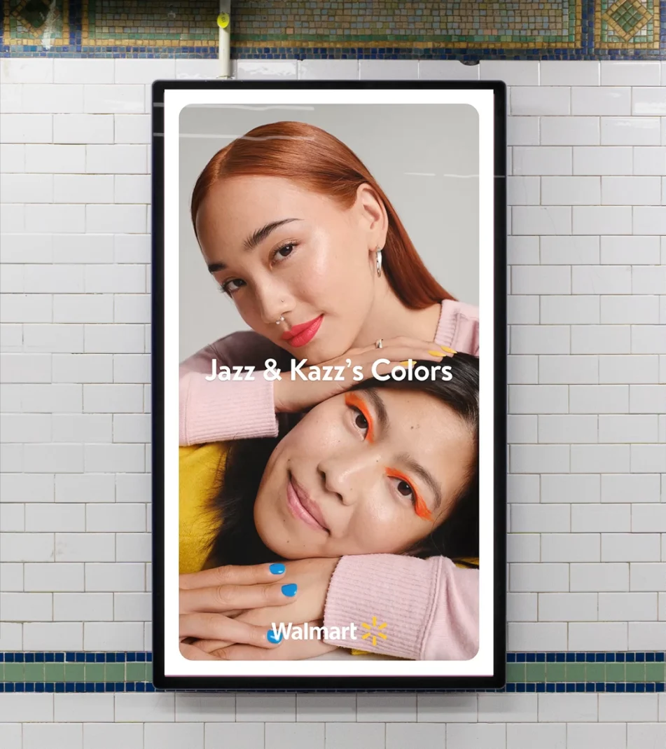 Etsy framed poster showing two smiling young women