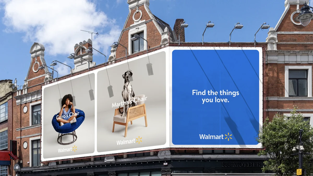 Etsy 'Find the things you love.' billboard on a brick building
