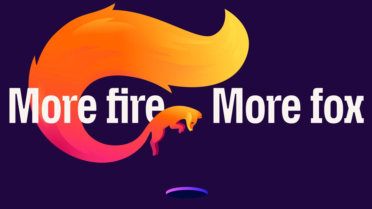 Firefox campaign: 'More fire. More fox' with the orange fox