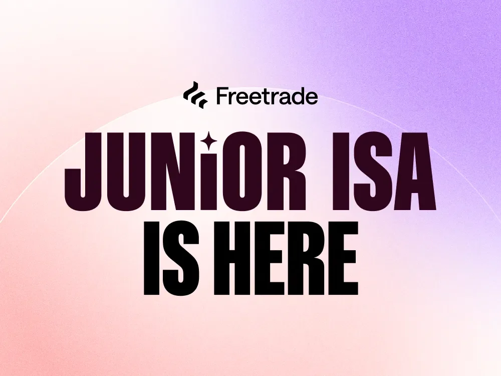 Freetrade-advertentie: 'Junior ISA is here'