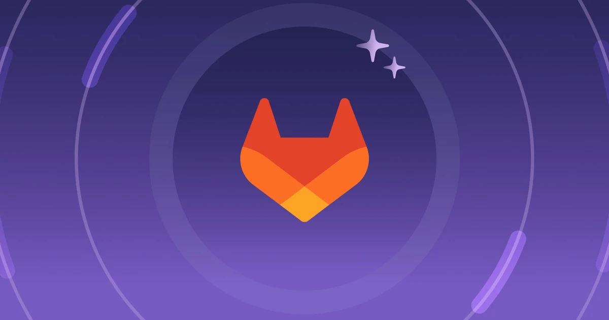 GitLab tanuki mark on a purple glow