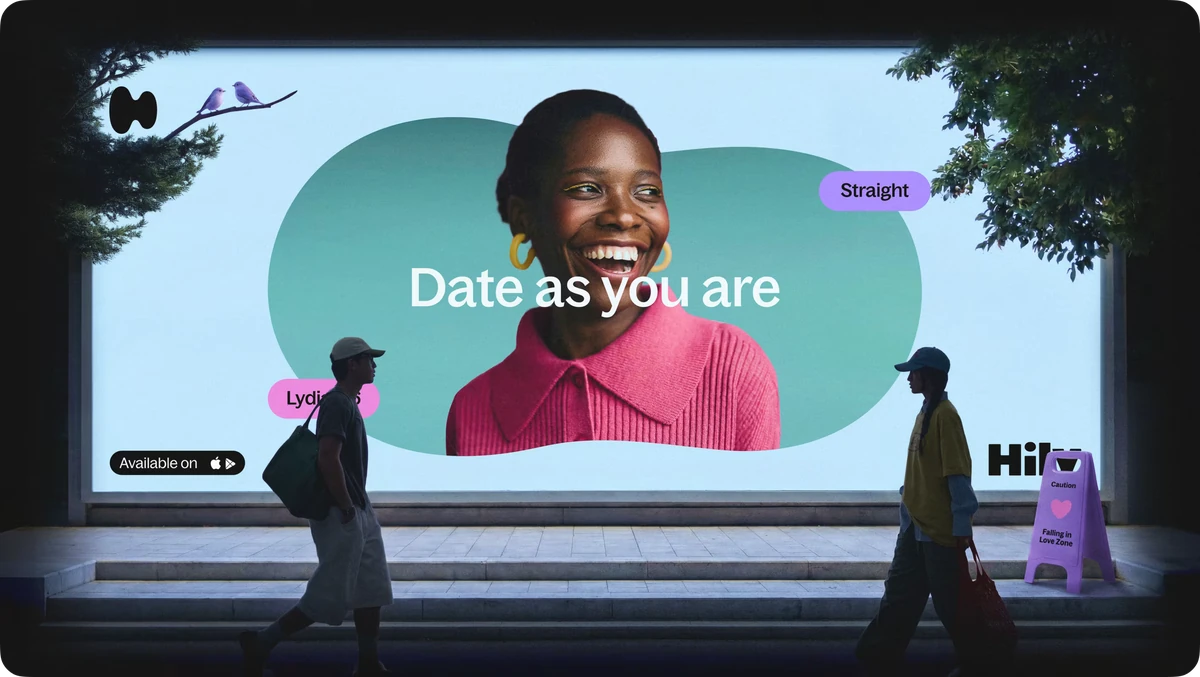 Hily-billboard: 'Date as you are'