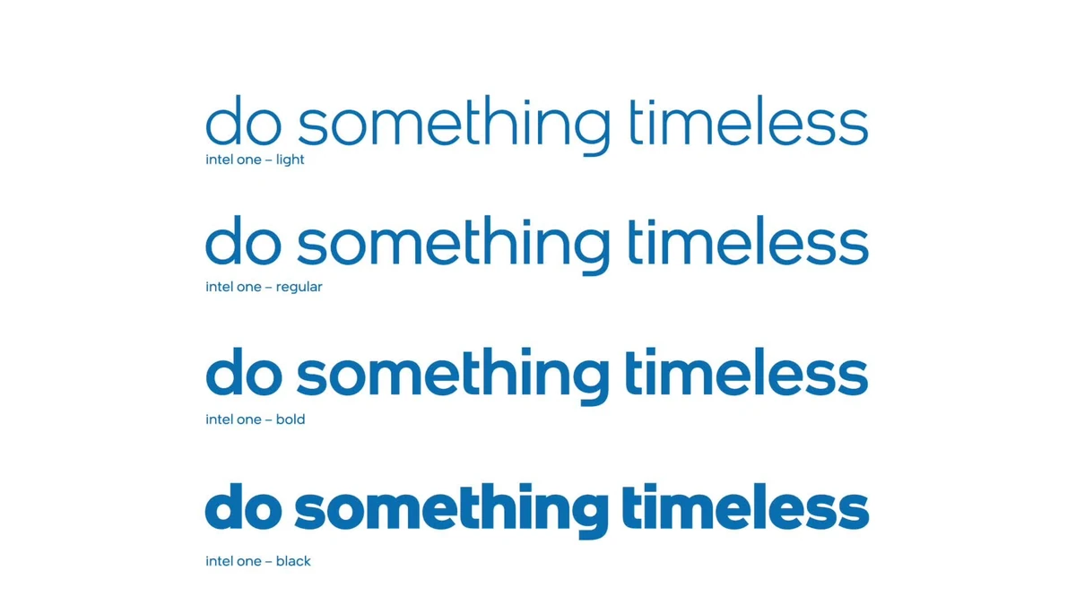 Intel tagline studies: 'do something timeless'