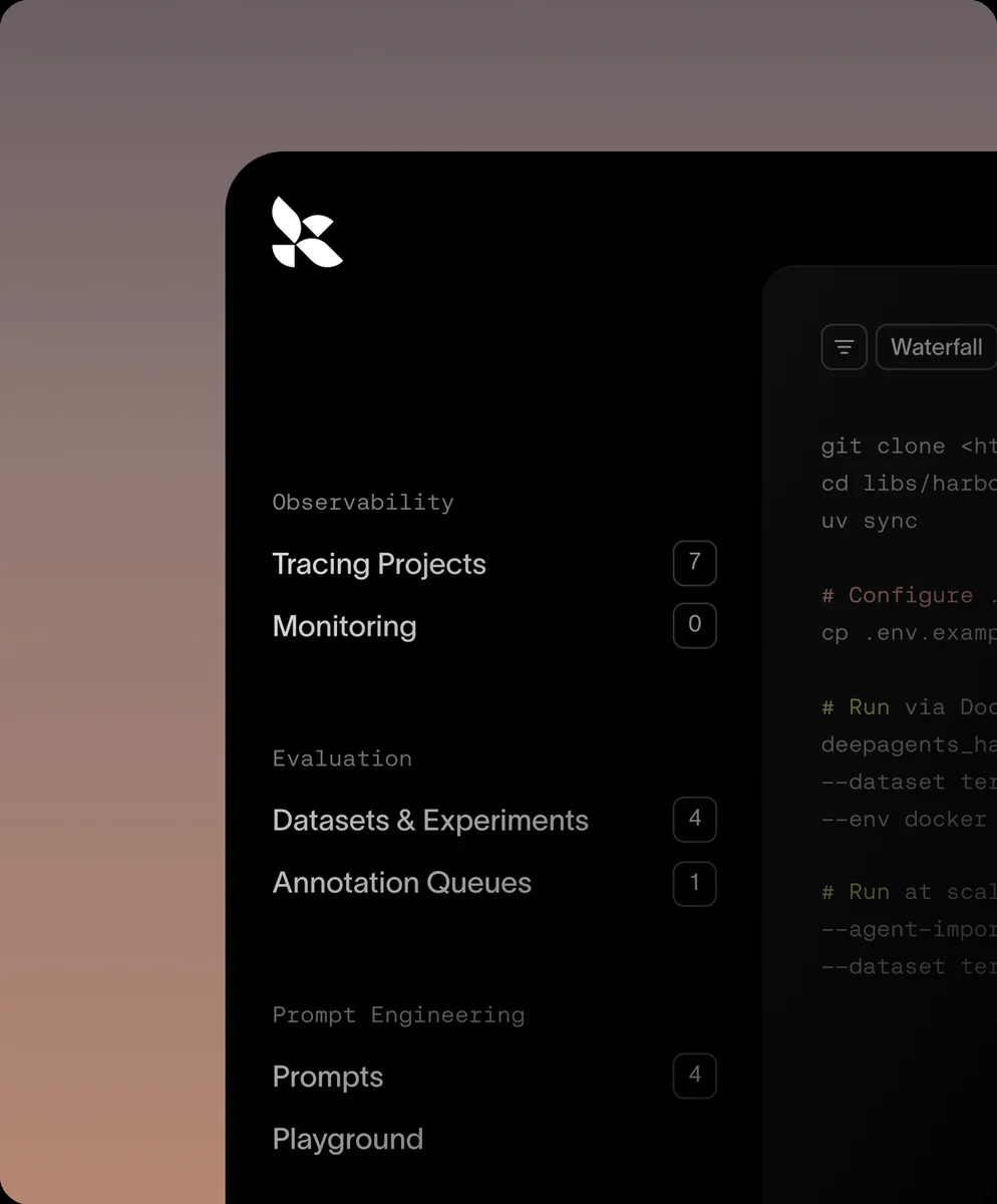 LangChain mobile documentation screen