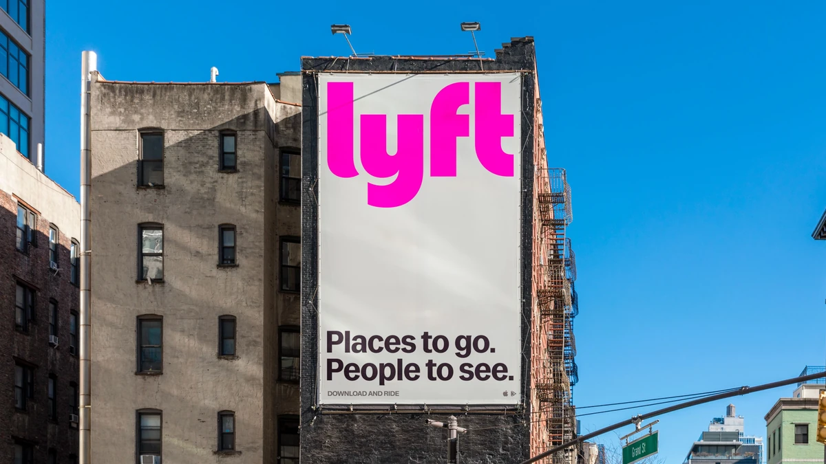 Lyft billboard: 'Places to go. People to see.'