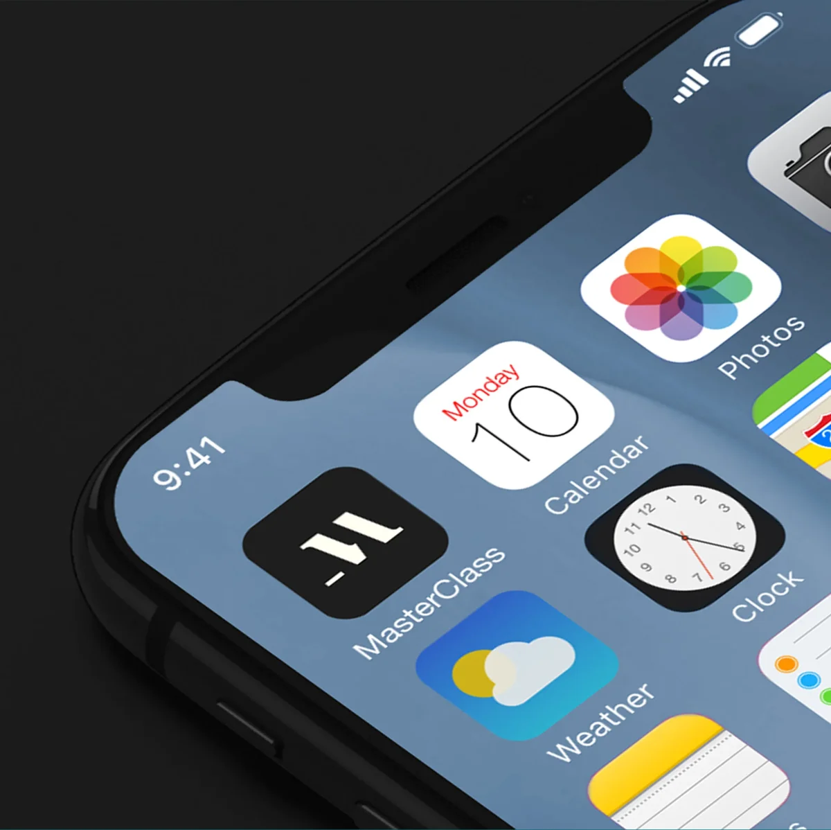 MasterClass app icon on a phone home screen
