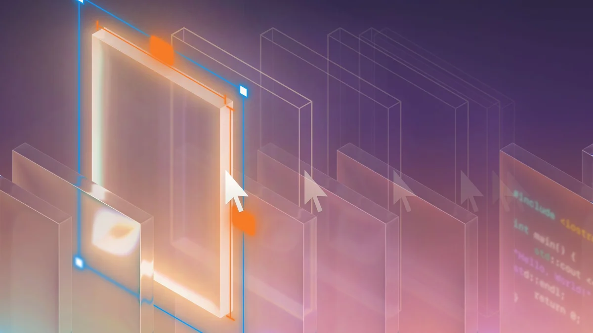 Glowing Copilot frame in a purple haze