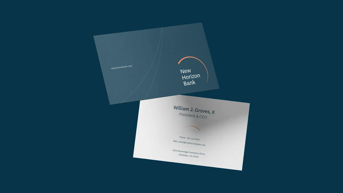 Visitekaartjes van New Horizon Bank