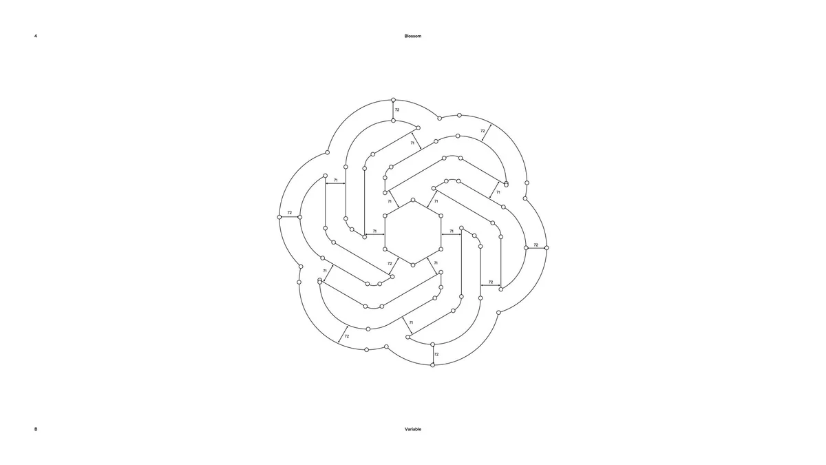 OpenAI blossom symbol construction drawing