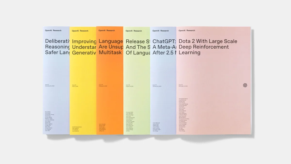 Coloured OpenAI research report covers
