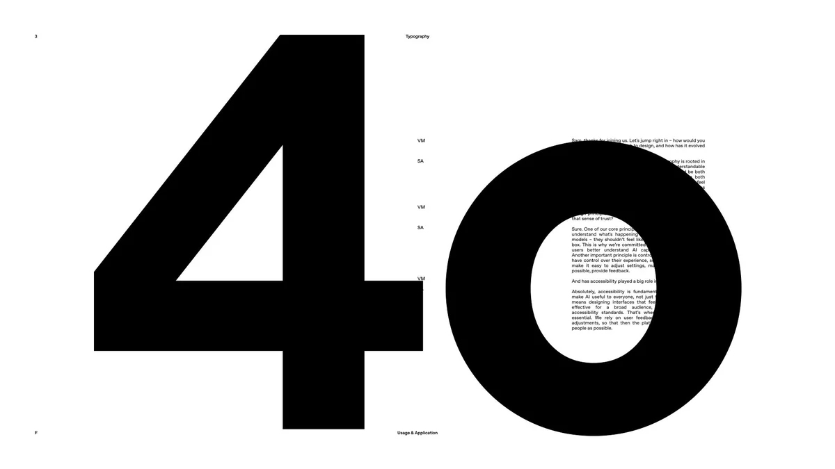 '4o' set very large in OpenAI Sans
