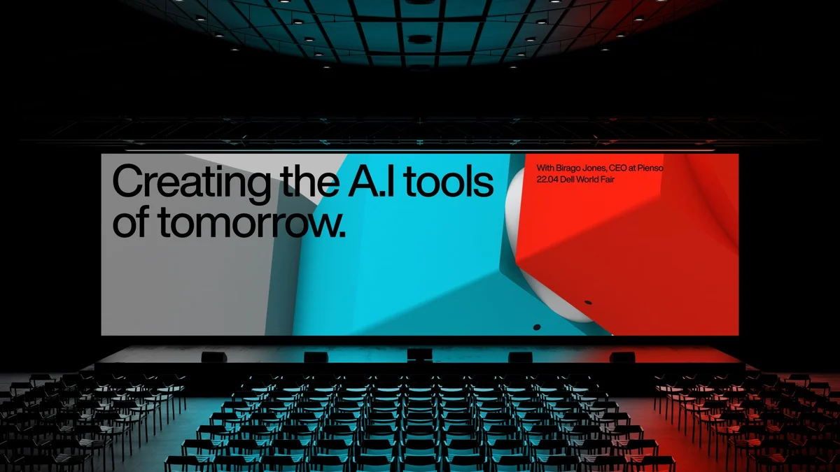 Pienso-podiumscherm: 'Creating the AI tools of tomorrow'