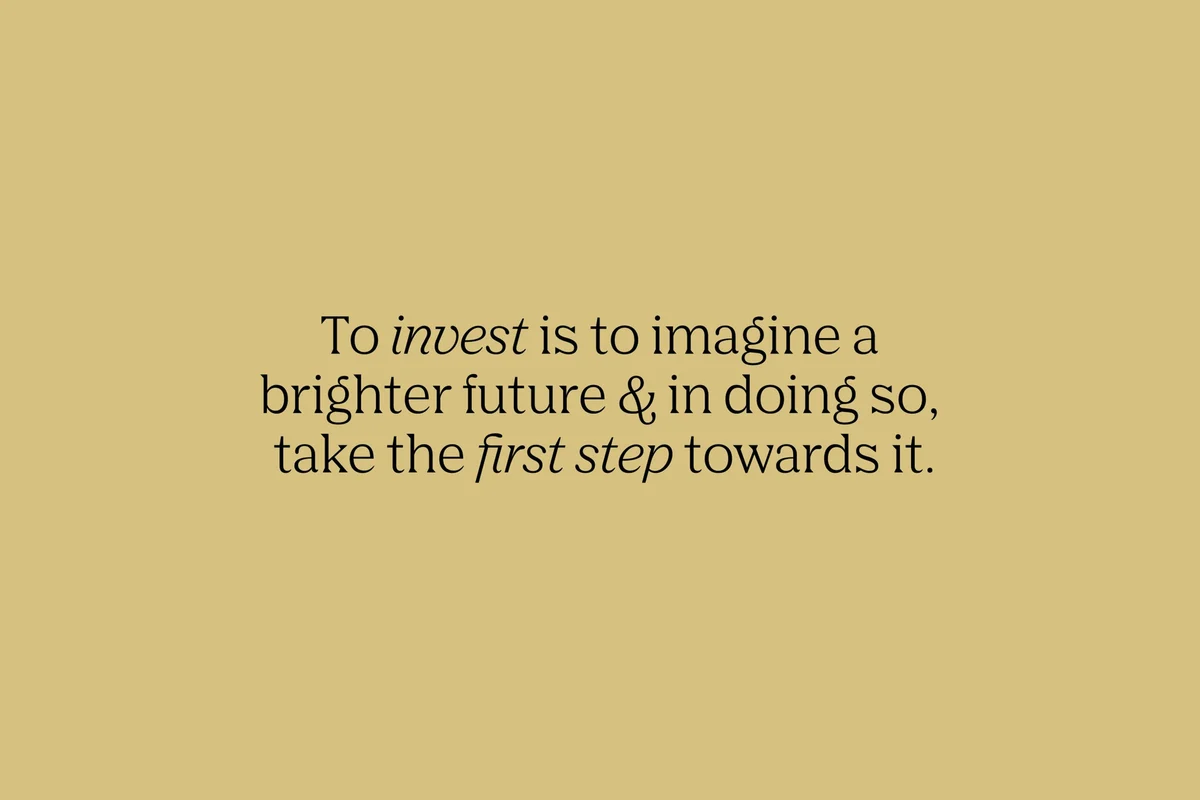 Robinhood copy: 'To invest is to imagine a brighter future…'