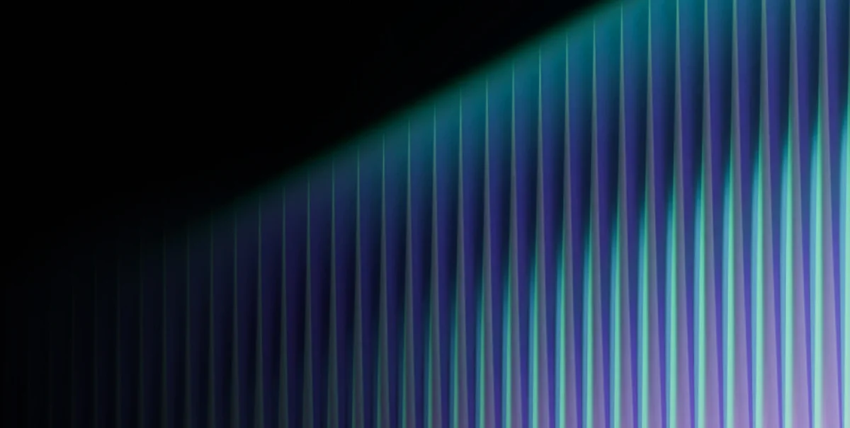 Semrush-kometenstaart in turquoise op donker