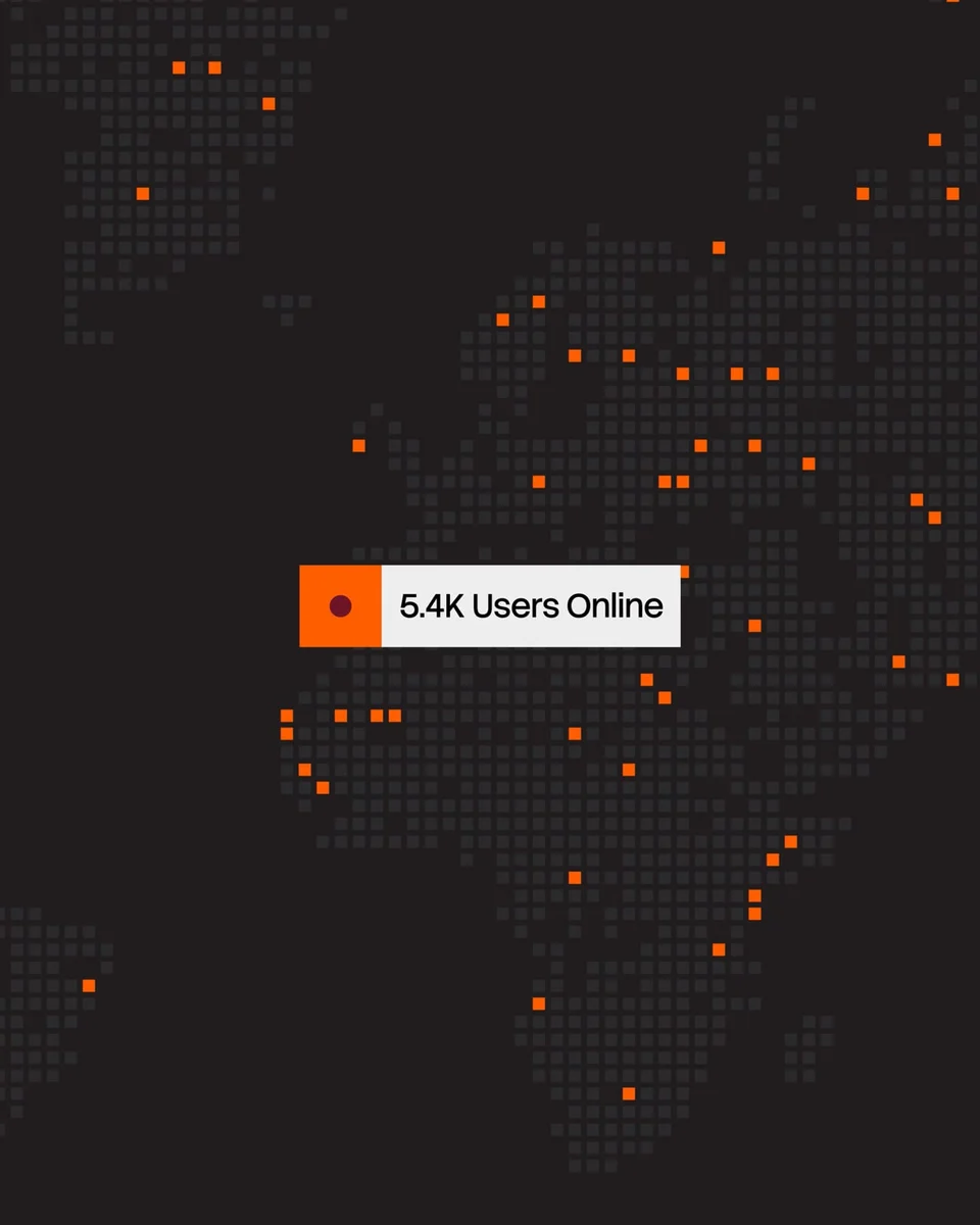 Stack Overflow dark poster with scattered orange dots