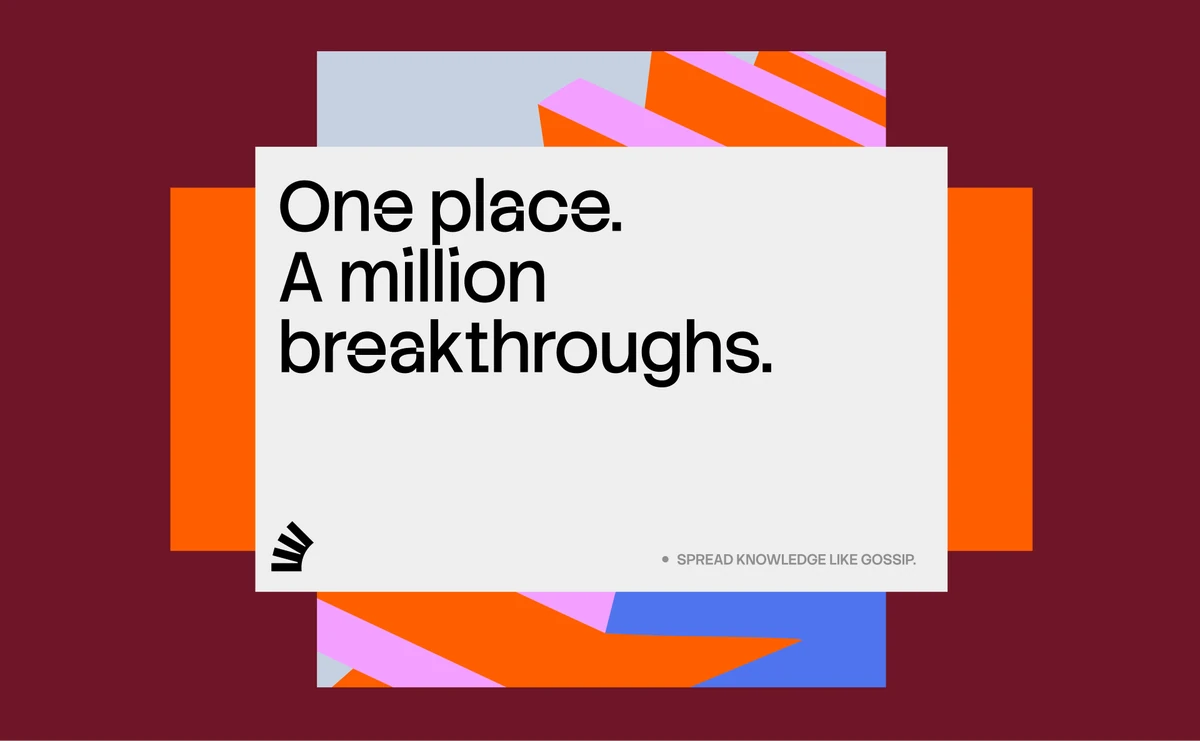 Stack Overflow poster: 'One place. A million breakthroughs.'