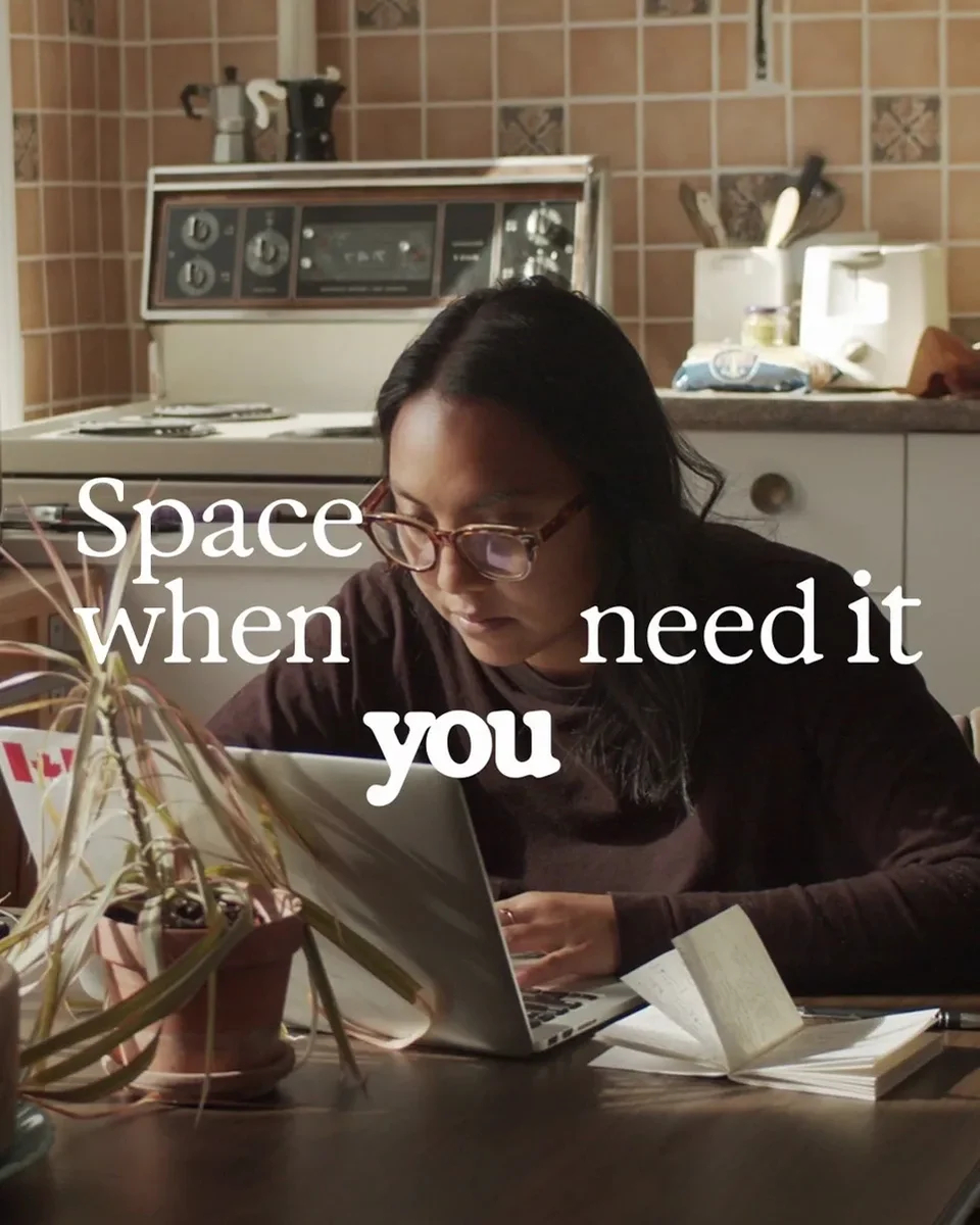 Talkspace poster: 'Space when you need it'