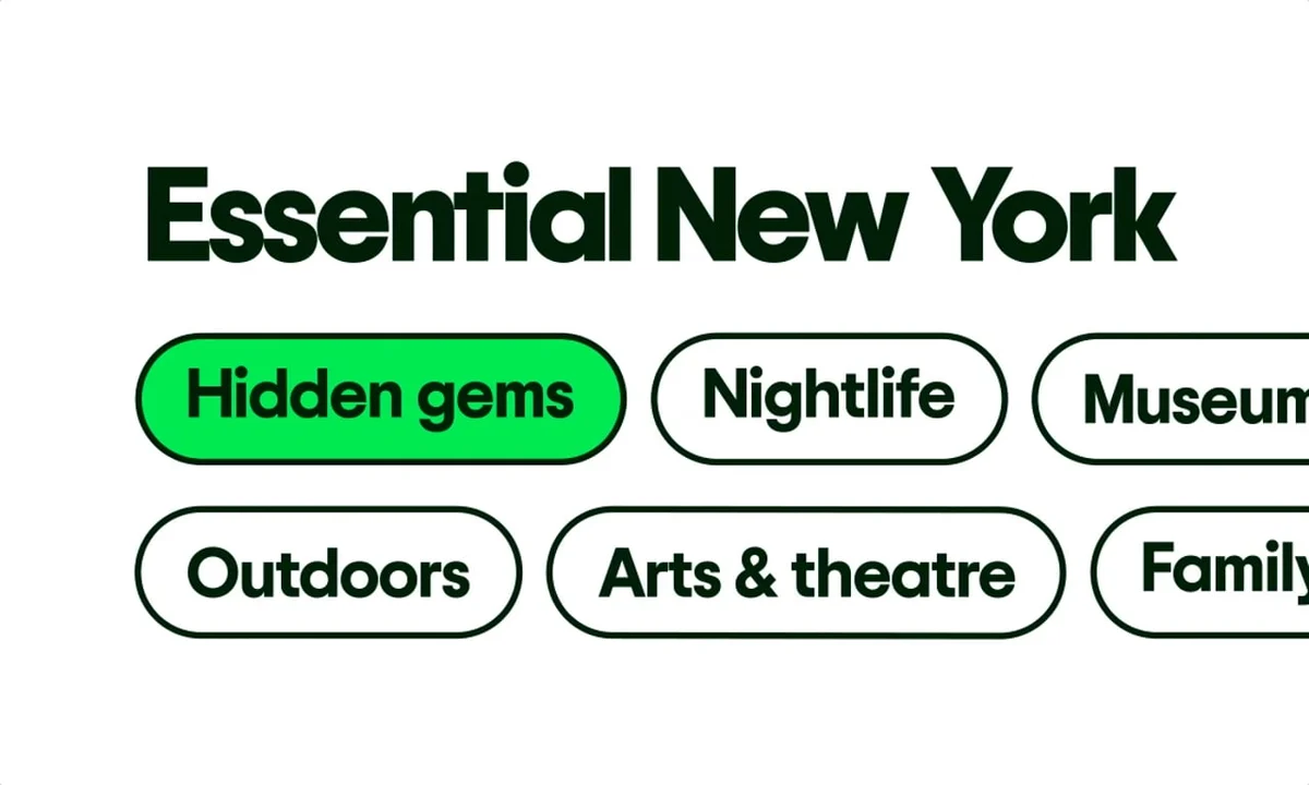 Tripadvisor guide card: 'Essential New York' with category chips
