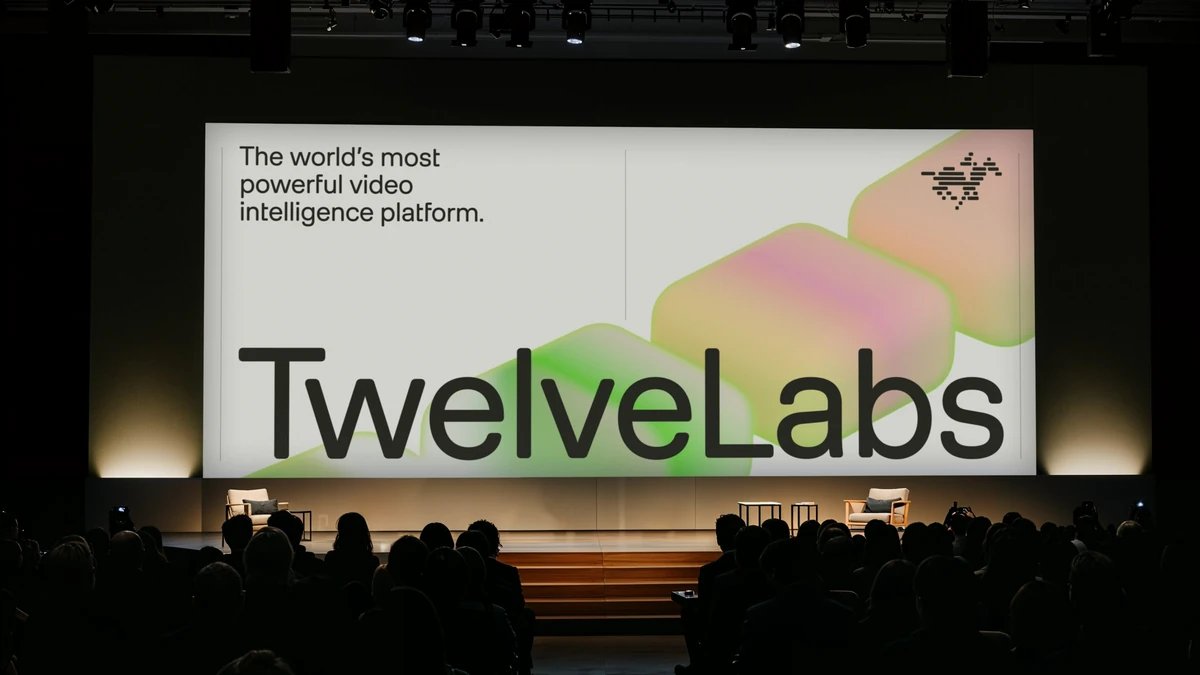TwelveLabs keynote stage screen