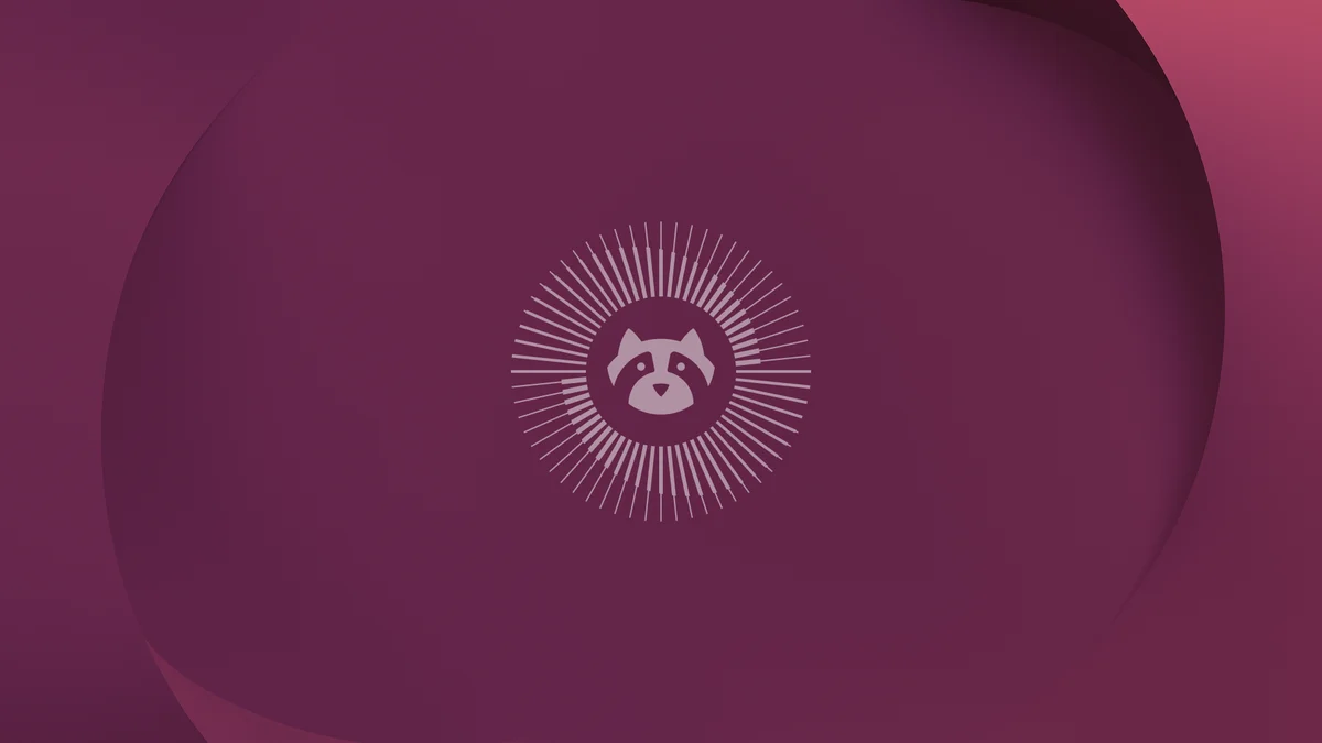 Ubuntu Circle of Friends mark on aubergine