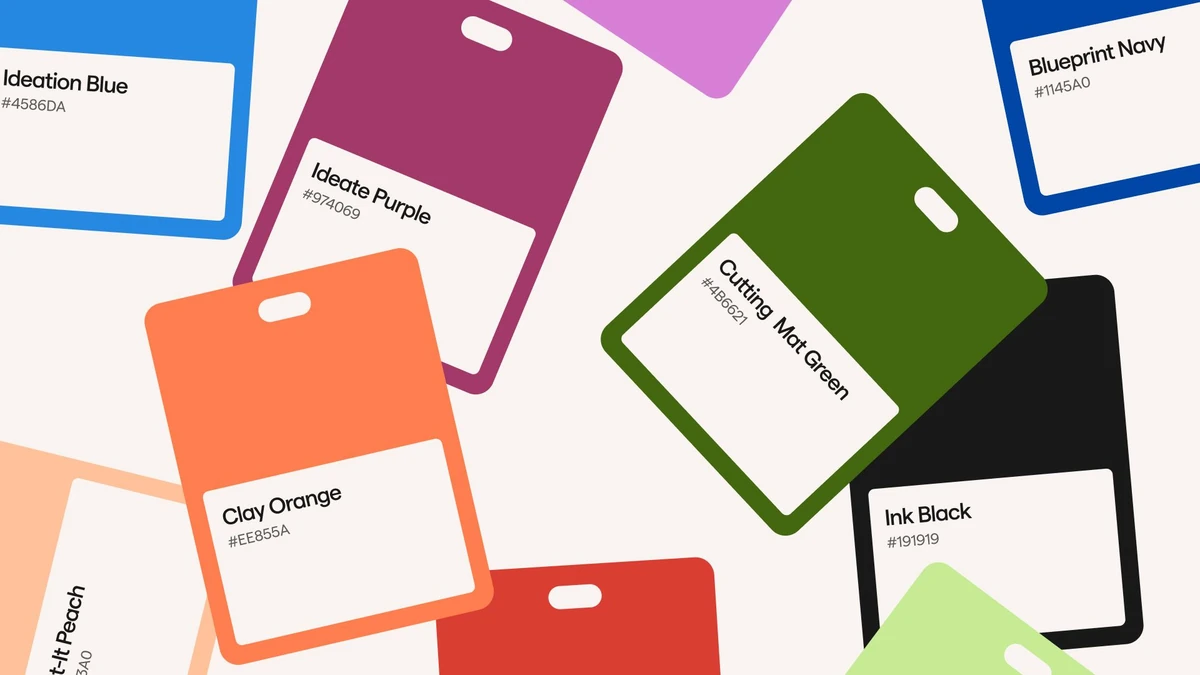 Vizcom colored ID badges and name cards