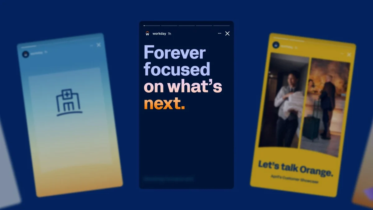Workday campaign: 'Forever focused on what's next.'